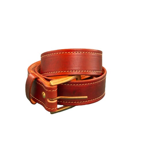 Leather Belt Stitched