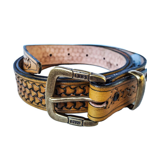 Embossed Leather Belt